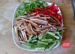 彩椒炒香干的做法图解2