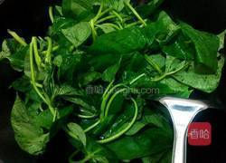 蒜香豆鼓炒红薯叶的做法图解4