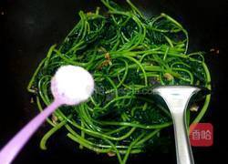 蒜香豆鼓炒红薯叶的做法图解6