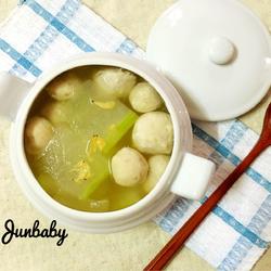 肉丸虾米冬瓜汤的做法[图]