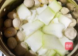 肉丸虾米冬瓜汤的做法图解5