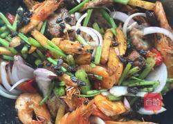 干锅排骨香辣虾的做法图解13