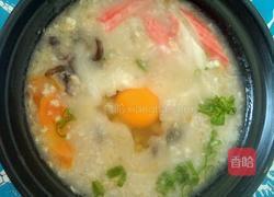 海鲜干贝燕麦粥的做法图解9