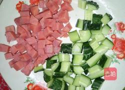 黄瓜火腿玉米烙的做法图解2