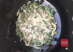 马齿菜鸡蛋煎饼的做法图解9