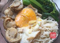 扇贝鸡蛋菜心面的做法图解6
