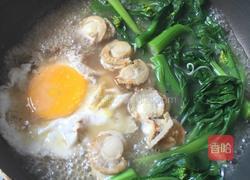 扇贝鸡蛋菜心面的做法图解5