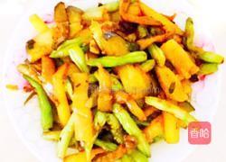 豆角烧茄子的做法图解4