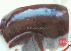 猪肝青菜粥的做法图解2