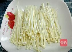 玉子豆腐烩金针菇的做法图解2
