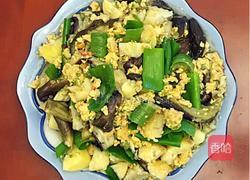 农家菜辣椒鸡蛋焖子（也叫鸡蛋酱）拌茄子土豆的做法图解14