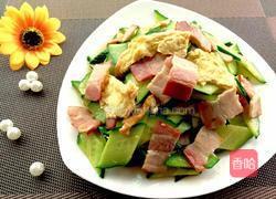 培根鸡蛋炒黄瓜的做法图解12