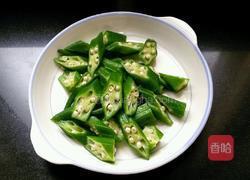 秋葵炒肉片的做法图解5
