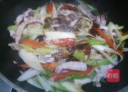 双椒大葱炒鱿鱼的做法图解12