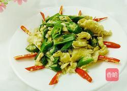 秋葵炒蛋的做法图解13