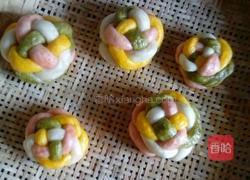 绣球馒头的做法图解7