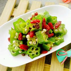 凉拌麻辣秋葵的做法[图]