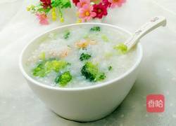 西兰花虾仁粥的做法图解10