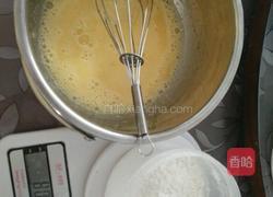拉花戚风蛋糕(烤盘法）的做法图解4
