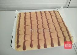 拉花戚风蛋糕(烤盘法）的做法图解20