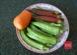 蒜蓉秋葵的做法图解1