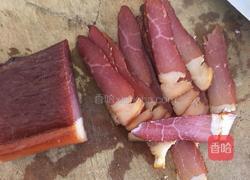 千张蒸腊肉的做法图解2