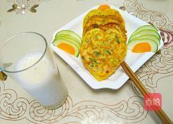 胡萝卜韭菜虾仁饼的做法图解8