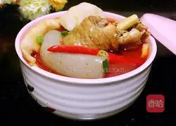 Illustration of how to make Bamboo Shoots and Taro Chicken (roasted chicken) 13