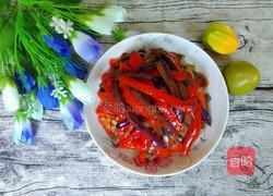 红椒茄子条的做法图解6