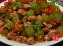 红椒莴笋肉丁的做法图解5