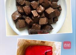 虾米炒猪血的做法图解1