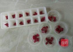 火龙果水信玄饼的做法图解4