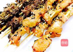 孜然烤双肉串的做法图解3