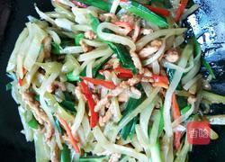 榨菜炒肉丝的做法图解5