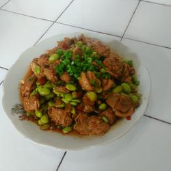 青豆烧鸭