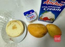 芒果酸奶慕斯蛋糕(四寸)的做法图解1