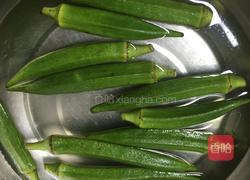 秋葵肉丝的做法图解2
