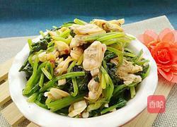 菠菜拌花蚬的做法图解12