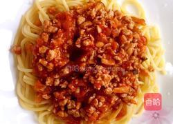 肉沫香菇番茄意大利面的做法图解2