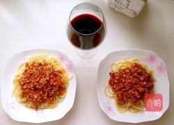 肉沫香菇番茄意大利面的做法图解3