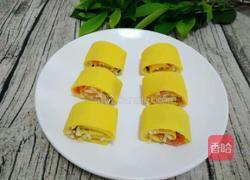 牛奶鸡蛋玉米面饼卷炒饭的做法图解7
