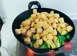 麻辣油菜豆腐泡的做法图解5