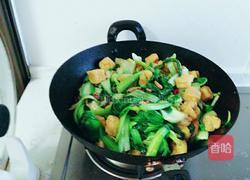 麻辣油菜豆腐泡的做法图解6