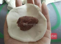 豆沙糯米粉芝麻饼的做法图解4
