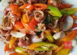 尖椒溜肥肠的做法图解5