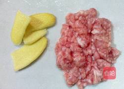 口蘑肉沫汤的做法图解2