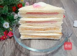 火腿沙拉三明治的做法图解5