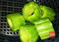 苦瓜镶猪肉的做法图解3