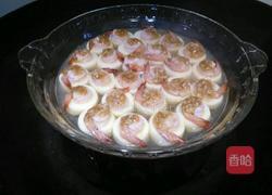 蒜香玉子豆腐蒸虾仁的做法图解11