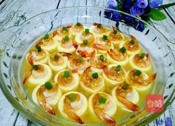 蒜香玉子豆腐蒸虾仁的做法图解12